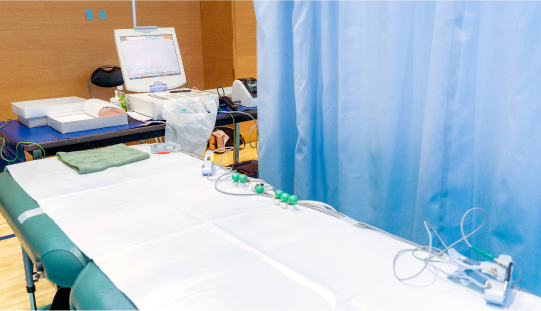 巡回健診 心電図のスペース写真