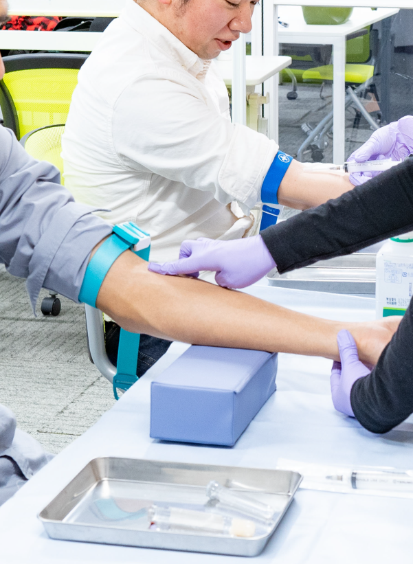 企業巡回健診の様子