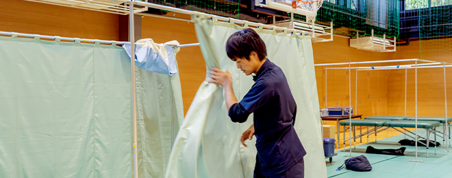 巡回健診業務の様子