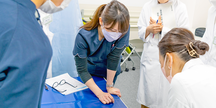 巡回健診 打ち合わせの様子