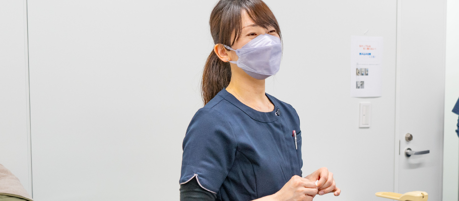 笑顔の健診スタッフ