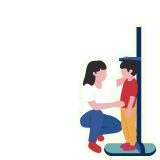 身体測定のイラスト