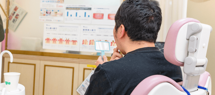 人工歯の取り付け後の画像