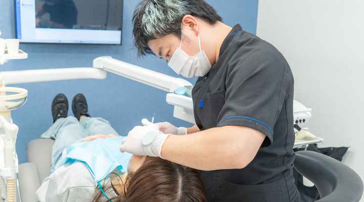 再来院時の問診の様子